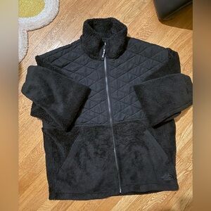The North Face Quilted Black Fleece Jacket